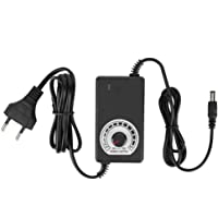Adaptador de Voltaje y atenuación de Voltaje 3-12V 3A- 36w Ajustable- Adaptador regulador de Voltaje de DC- con botón de…